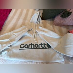 Carhartt Light Gray Sweatshirt with Logo